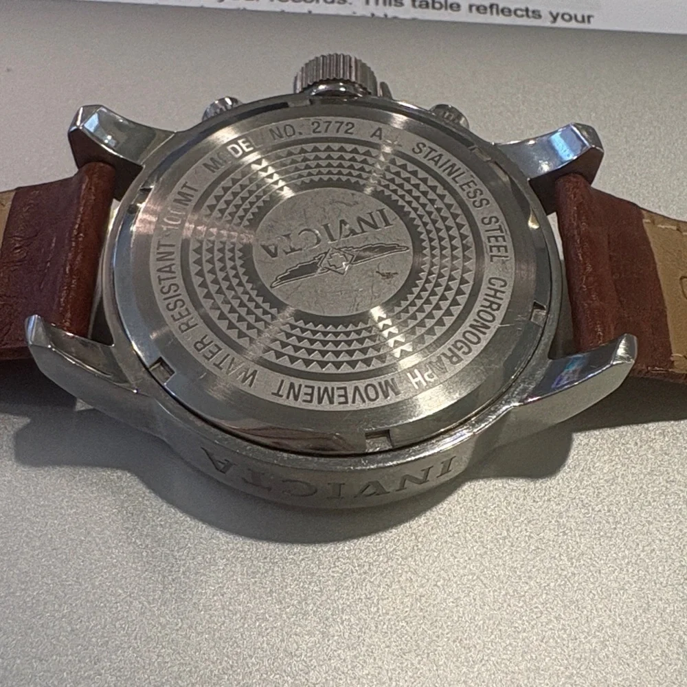Invicta Men's 2772 Force Chronograph Lefty Watch - EUC - MSRP $495
